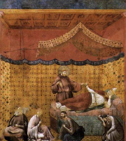 GIOTTO di Bondone Dream of St Gregory Germany oil painting art